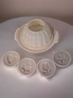EUC Vintage 6 Piece Tupperware Jello Mold